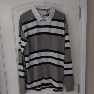 BRAND NEW WITH TAGS Rivers Striped Long Sleeve Polo Shirt